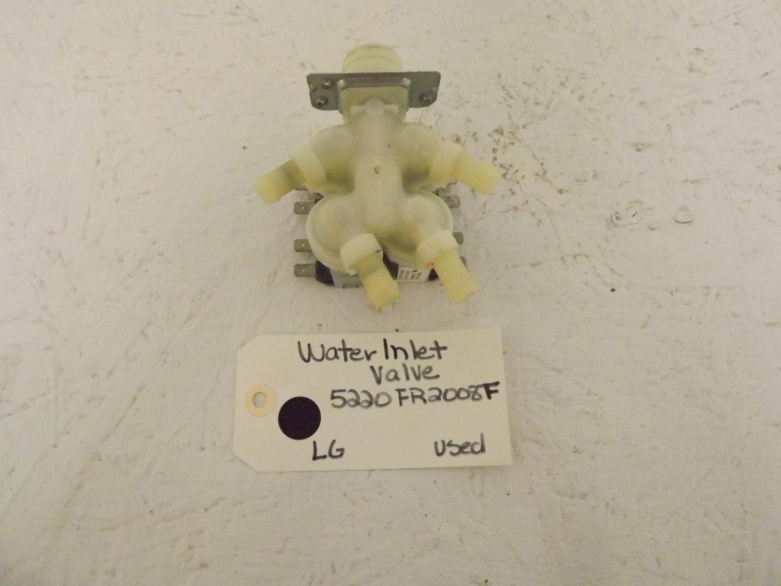 LG Washer 5220FR2008F Water Inlet Valve Used LG Washer 5220FR2008F Water Inlet Valve Used